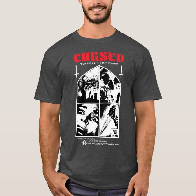 Cursed Horror Horror Slasher Metal Giallo Shirt Re (Front)