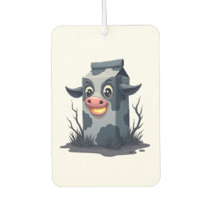 Cursed Milk Carton Cow Car Air Freshener