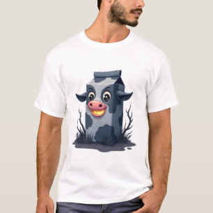 Cursed Milk Carton Cow T-Shirt