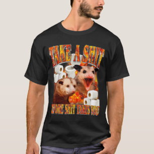 Cursed opossum inappropriate sarcastic humor T-Shirt
