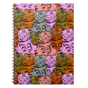 Cursed Pictures of Cats Animal Art Stupid Looking Notebook