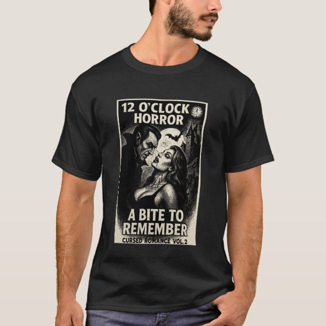 Cursed Romance Vol. 2 A Bite to Remember Vampire H T-Shirt (Front)