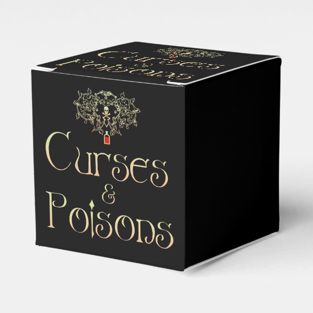 Curses and Poisons Favour Box (Front Side)