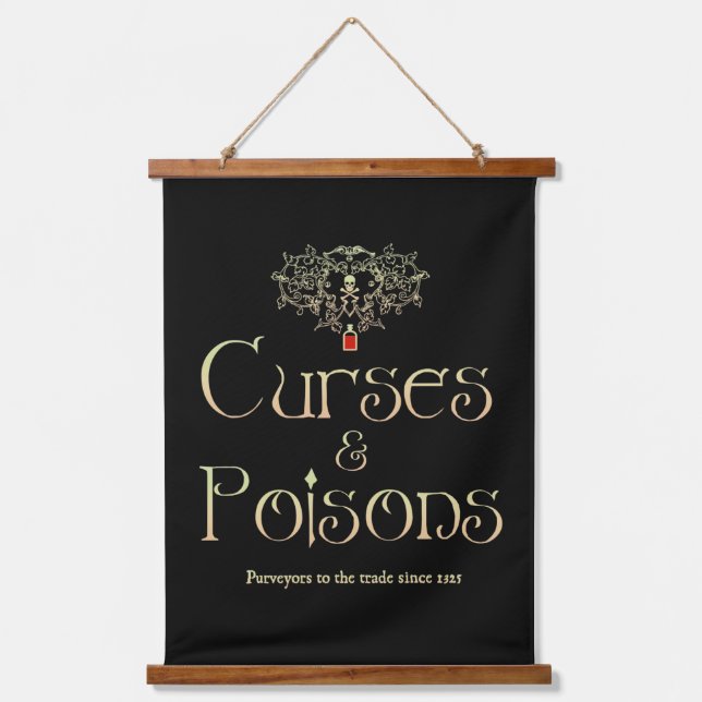 Curses and Poisons Hanging Tapestry (Front)