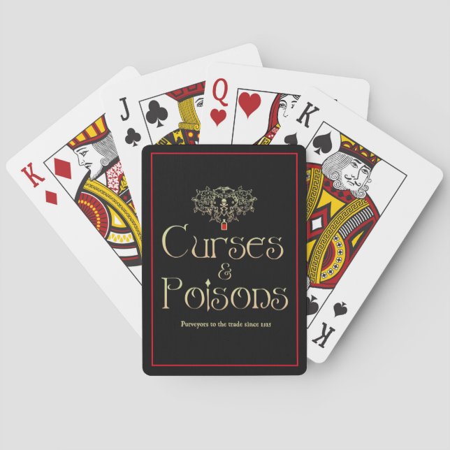 Curses and Poisons Playing Cards (Back)