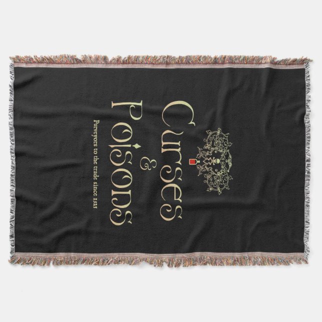 Curses and Poisons  Throw Blanket (Front)