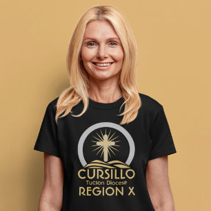 Cursillo Radiant Cross on Hill Diocese & Region  T-Shirt