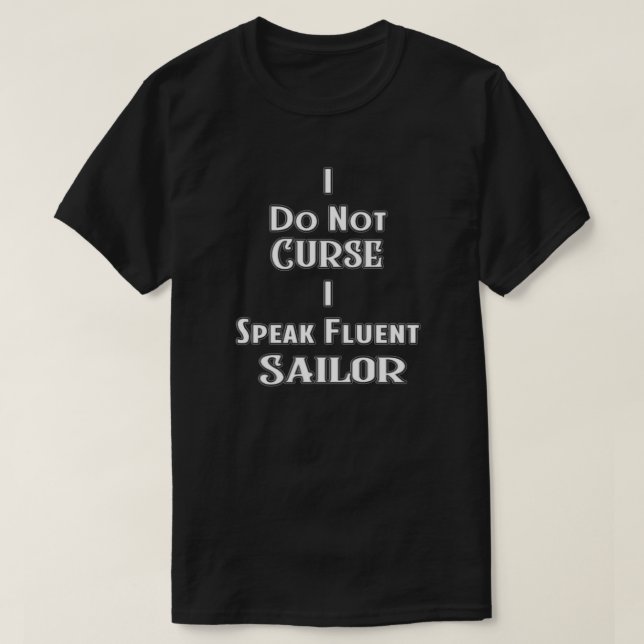 Cursing Humour T-Shirt (Design Front)