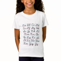 Cursive Alphabet Childrens' Tee Shirt