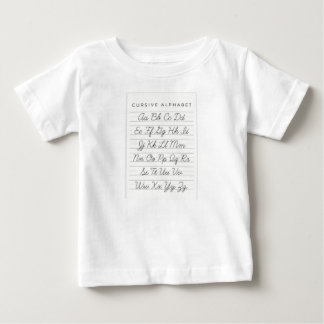 Cursive Alphabet T Shirt