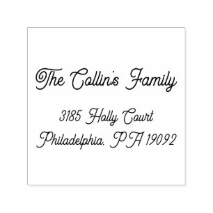 Cursive Classy Return Address Self-inking Stamp