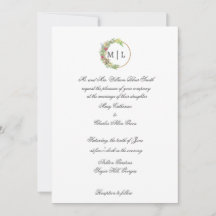 Cursive Elegance with a Floral Monogram