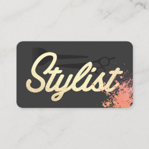 Cursive Glamour Stylist Font Expressive Business Card