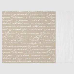 Cursive Handwriting Writer Author Books Two Tone Tissue Paper