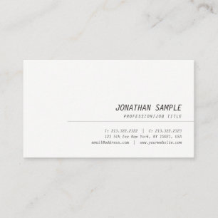 Cursive Italic Font Simple Professional Modern Business Card