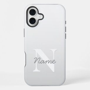 Cursive Name or other Text w/Monogram   Gradient  iPhone 16 Plus Case