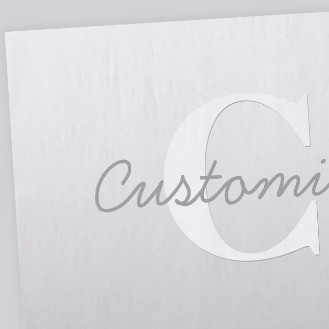 Cursive Name or other Text w/Monogram | Gradient  Tissue Paper (Creator Uploaded)