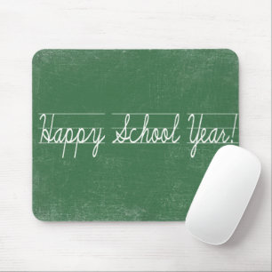 Cursive Penmanship On Green Chalkboard Mouse Pad