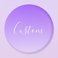 Cursive Script Name & Editable Light Purple Ombre 