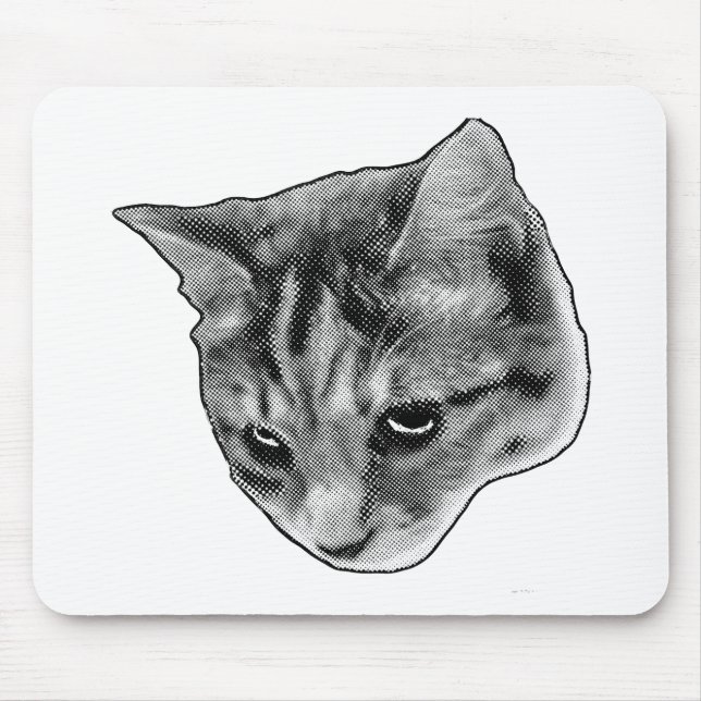 Cursor Guard, Feline Mouse Pad (Front)