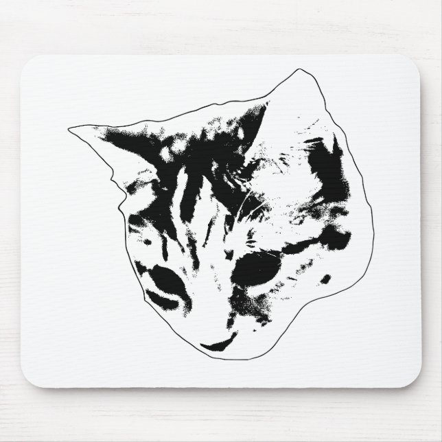 Cursor Guard, Feline Mouse Pad (Front)