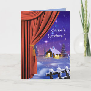 Curtain Fantasy Corporate Greeting Card
