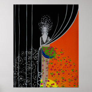 Curtain Fashion Plate ~ 11x14 Poster / Print