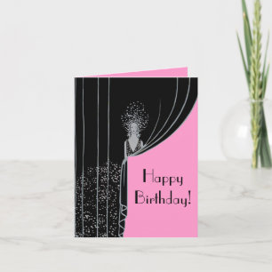 Curtain Fashion Plate ~ Card