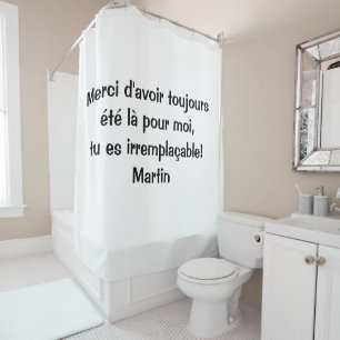 Curtain of shower 100% personnalisable