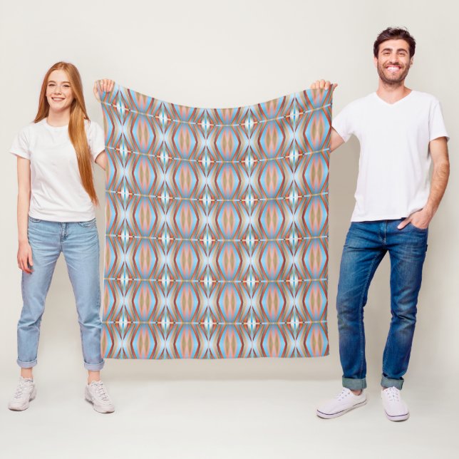 Curtain Pattern Fleece Blanket (In Situ)