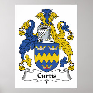 Curtis Family Crest Poster
