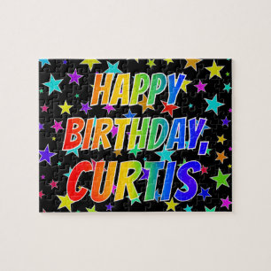 "CURTIS" First Name, Fun "HAPPY BIRTHDAY" Jigsaw Puzzle