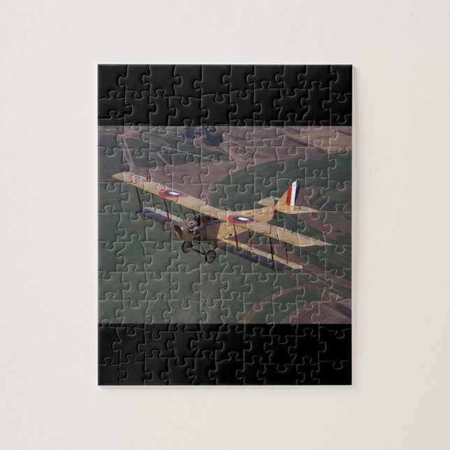 Curtiss, Jenny, 1918,_Classic Aviation Jigsaw Puzzle (Vertical)