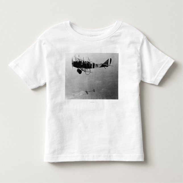 Curtiss JN-4 Jenny Aircraft With Model Wing Toddler T-Shirt (Front)