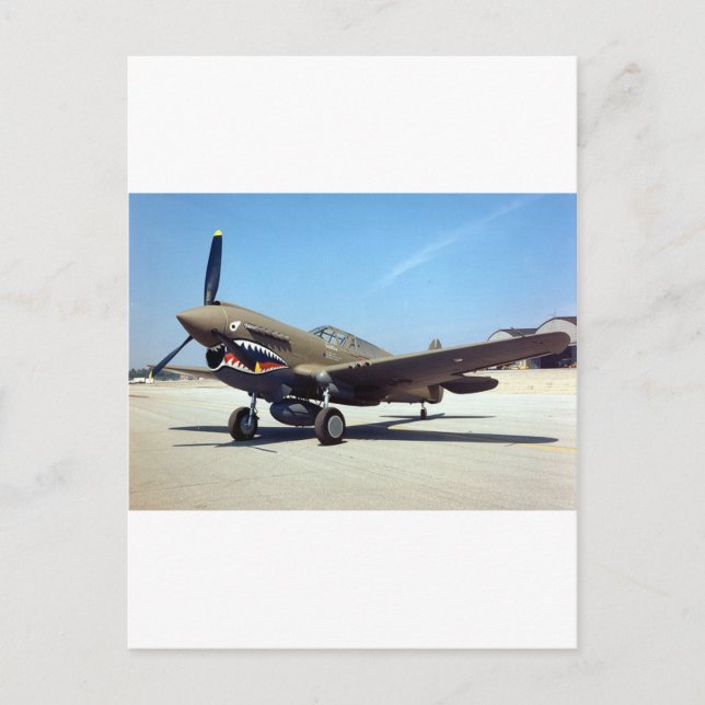 curtiss P-40 tomahawk Postcard (Front)
