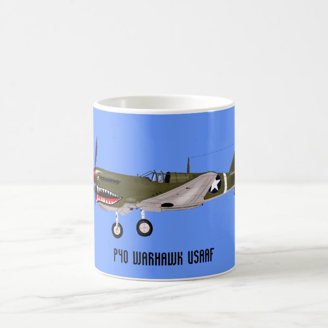 Curtiss P-40 Warhawk Coffee Mug (Center)