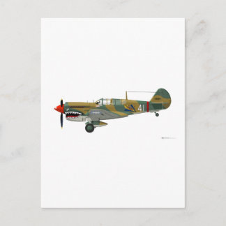 Curtiss P-40 Warhawk Postcard