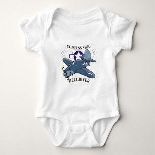 curtiss sb2c helldiver baby bodysuit