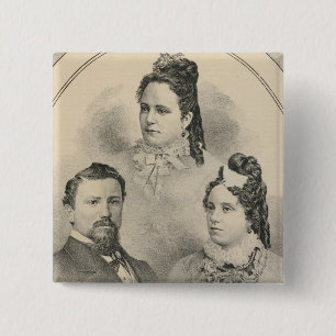 Curtiss & Todd family portraits 15 Cm Square Badge