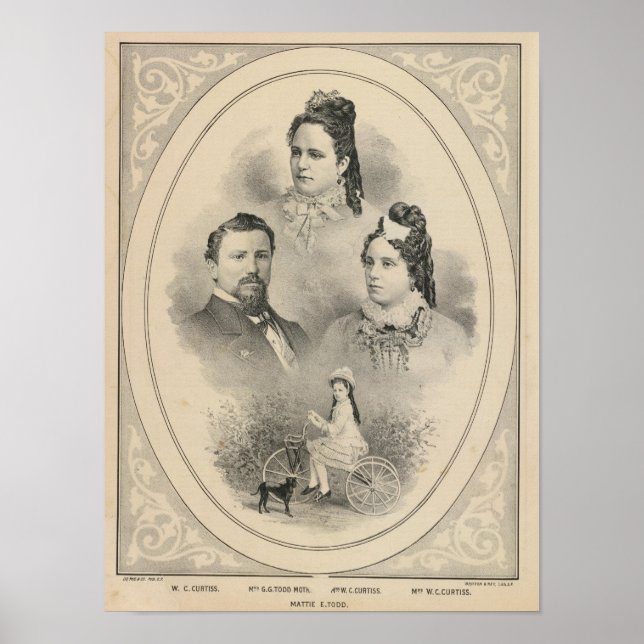 Curtiss & Todd family portraits Poster (Front)