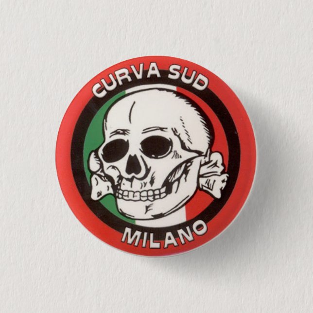 Curva Sud - Milan - Italy 3 Cm Round Badge (Front)