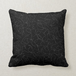 Curve Lines (White) Cushion