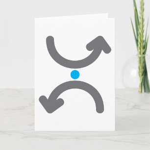 Curved Arrows Greeting Cards