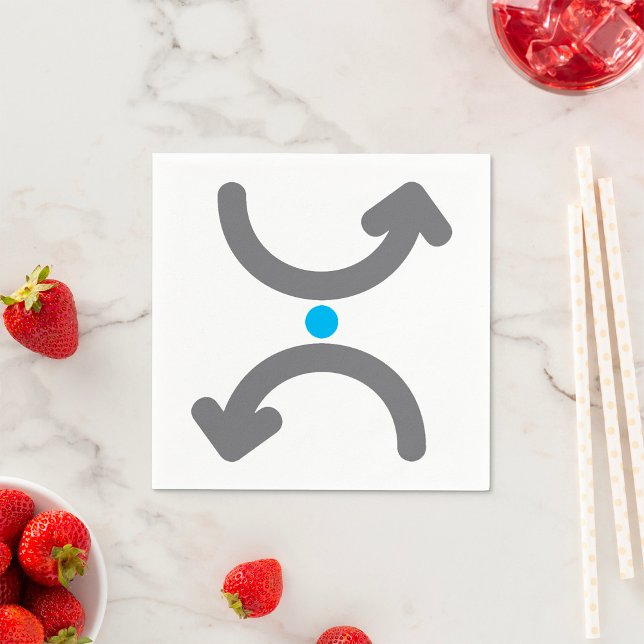 Curved Arrows Paper Napkins (Creator Uploaded)