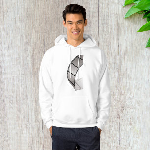 Curved Blank Film Strip Hoodie