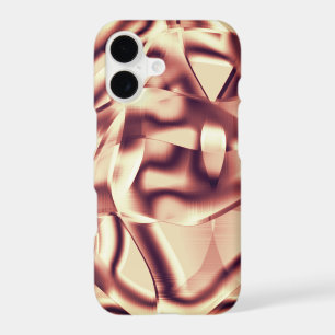 Curved brownish red or burgundy shapes, beige tone