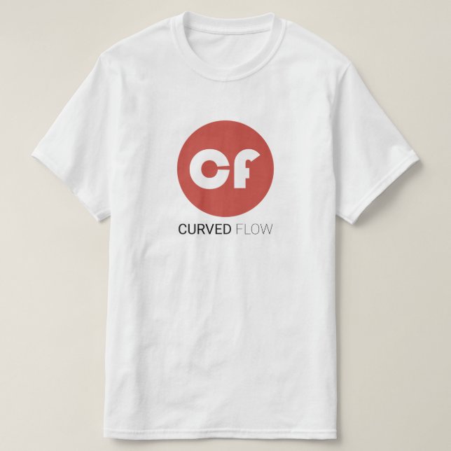 Curved FLOW Logo T-Shirt (Design Front)