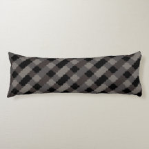 Curved Geometric Tile Pattern Body Pillow