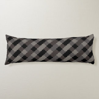Curved Geometric Tile Pattern Body Pillow