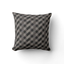 Curved Geometric Tile Pattern Pillow